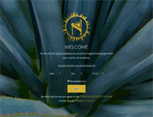 Tablet Screenshot of nudatequila.com